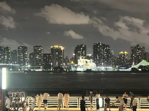 浦江两岸的夜景灯火